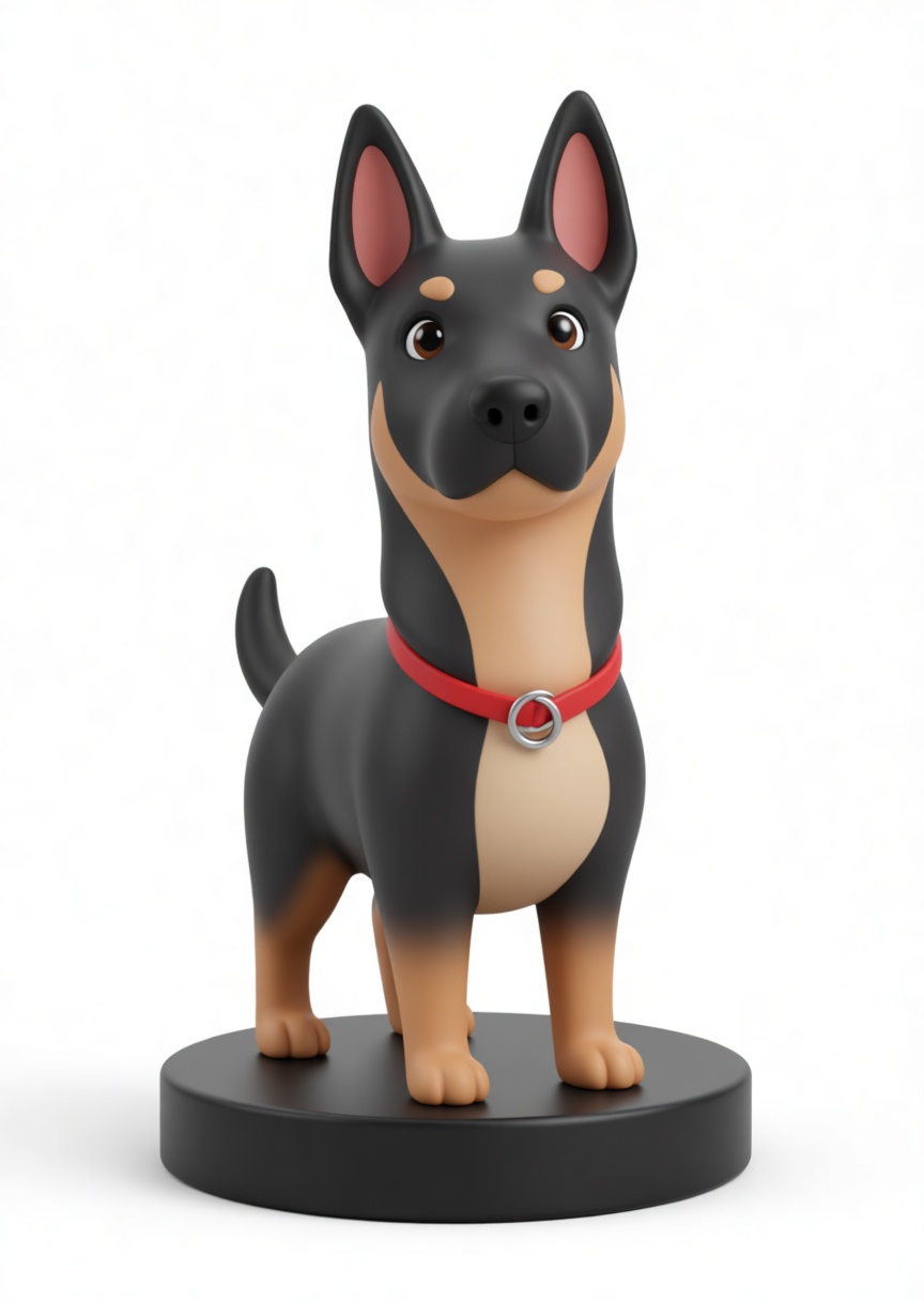 Doberman Pinscher Figurine free 3D printable STL