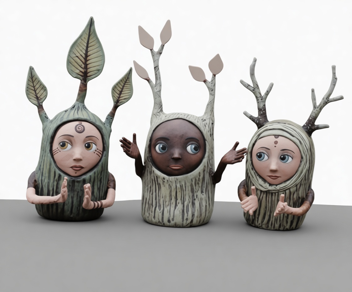 Forest Spirit Figurines free 3D printable STL