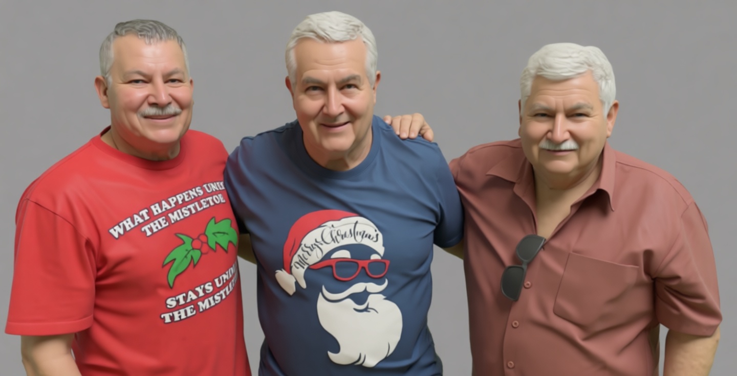 Group of Elderly Men Model free 3D printable STL