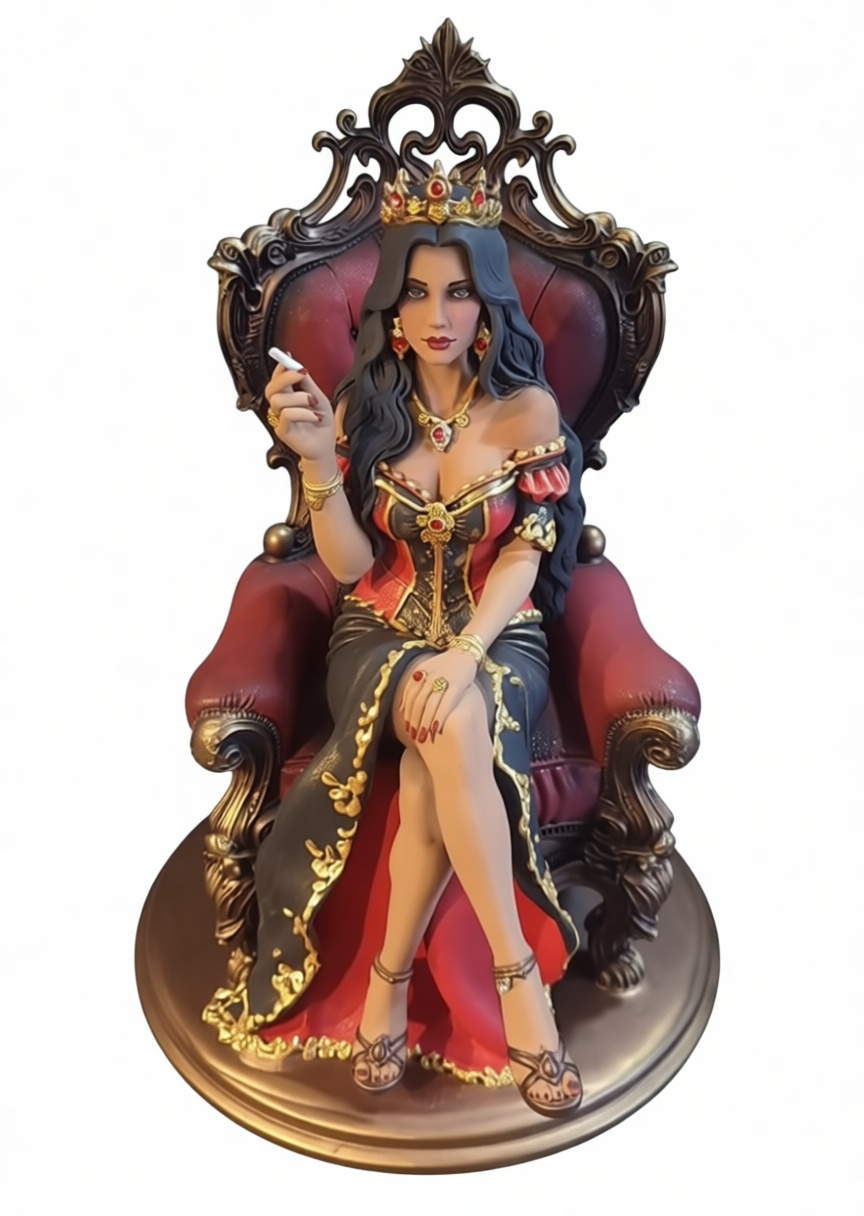 Regal Queen Figurine free 3D printable STL