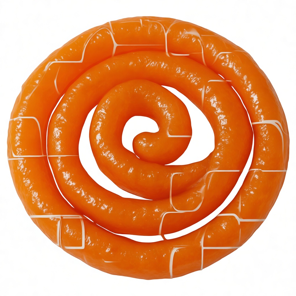 Chorizo Sausage Coil Model free 3D printable STL