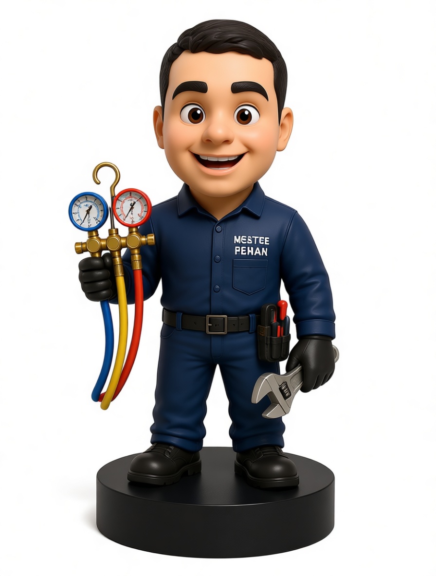 HVAC Technician Figurine free 3D printable STL