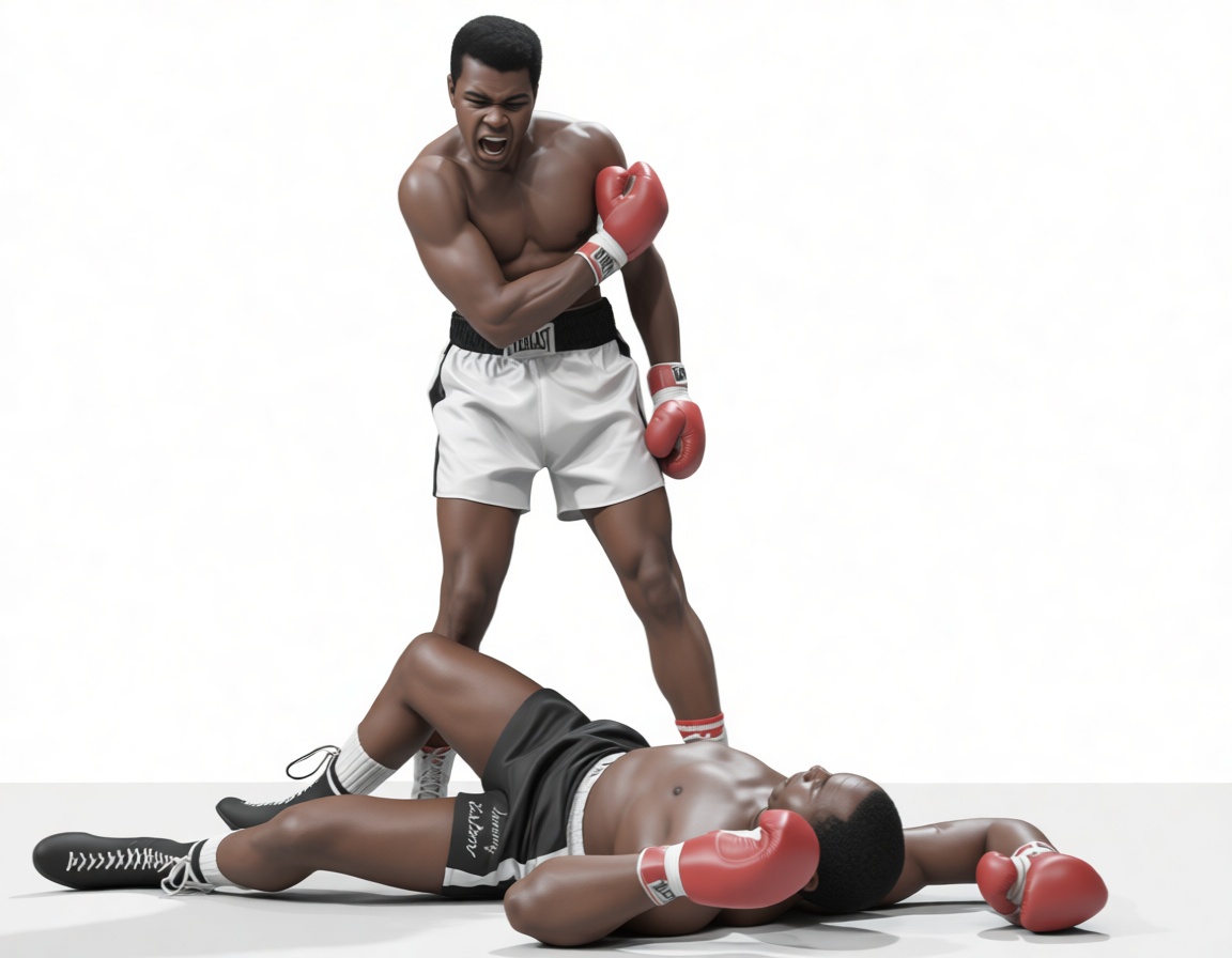 Muhammad Ali Boxing Figurine free 3D printable STL