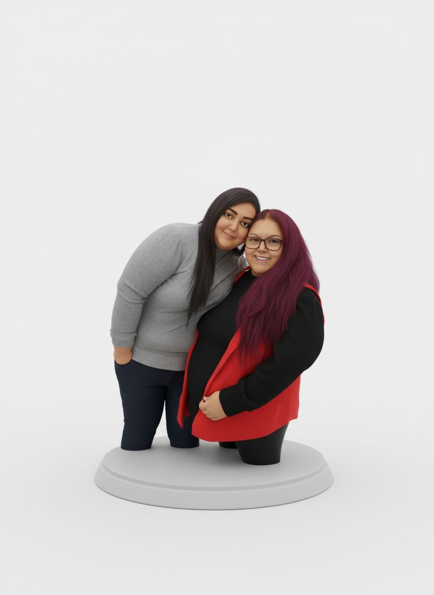 Joyful Couple 3D Model free 3D printable STL