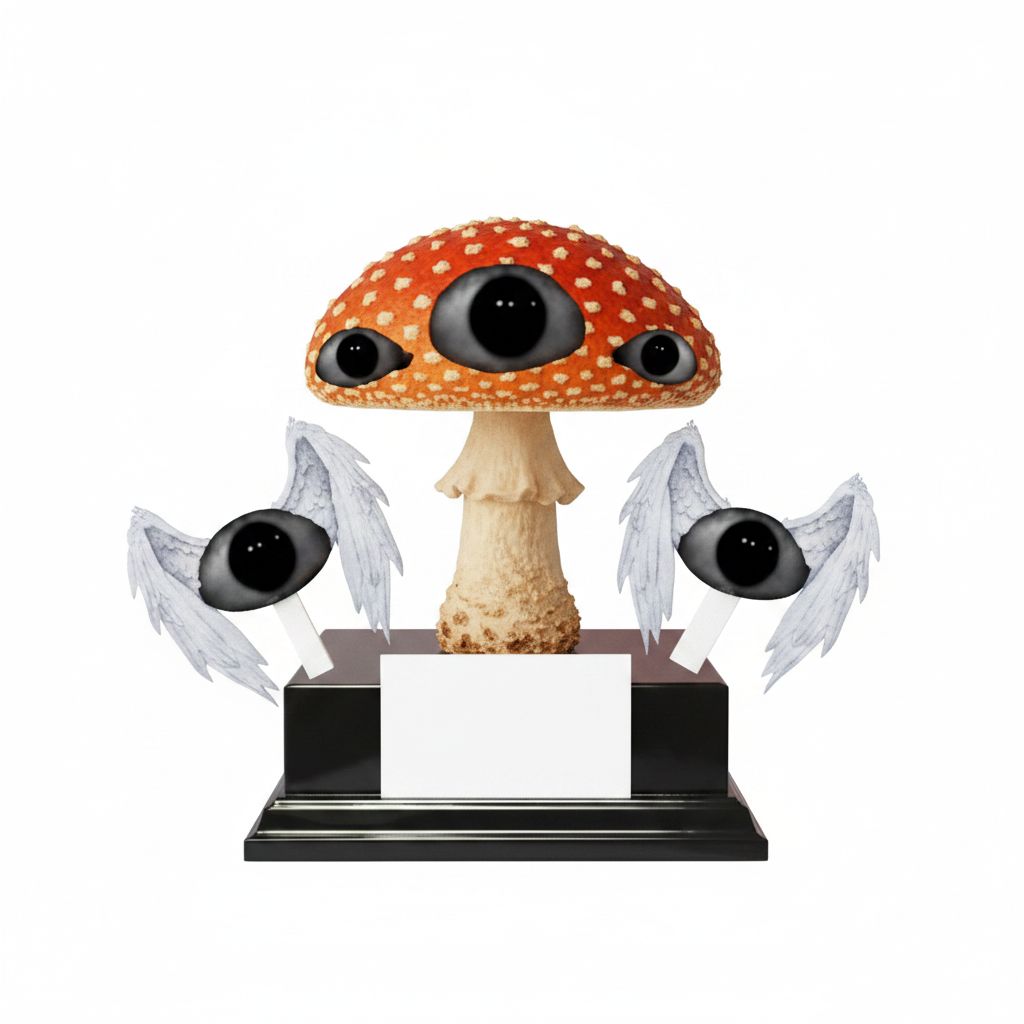 Fly Amanita Mushroom Sculpture free 3D printable STL