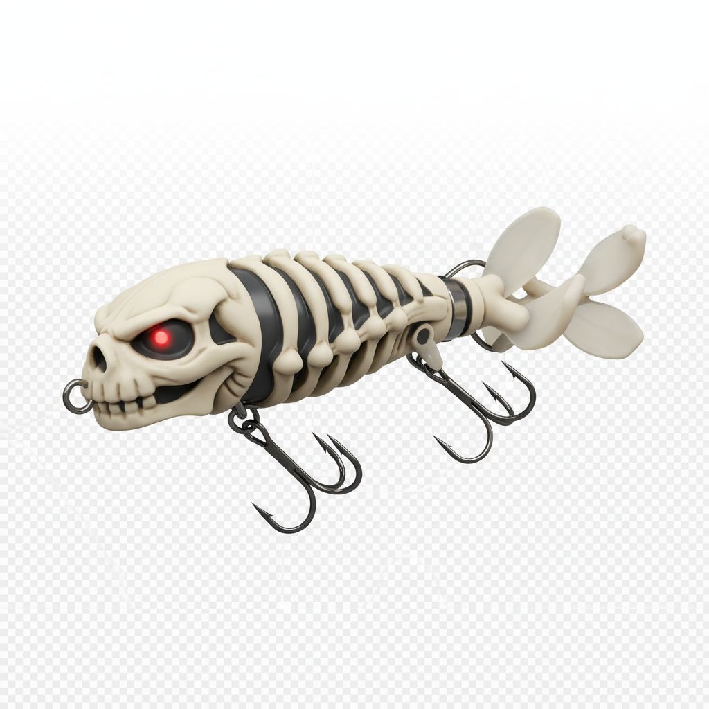 Fish Skeleton Lure free 3D printable STL