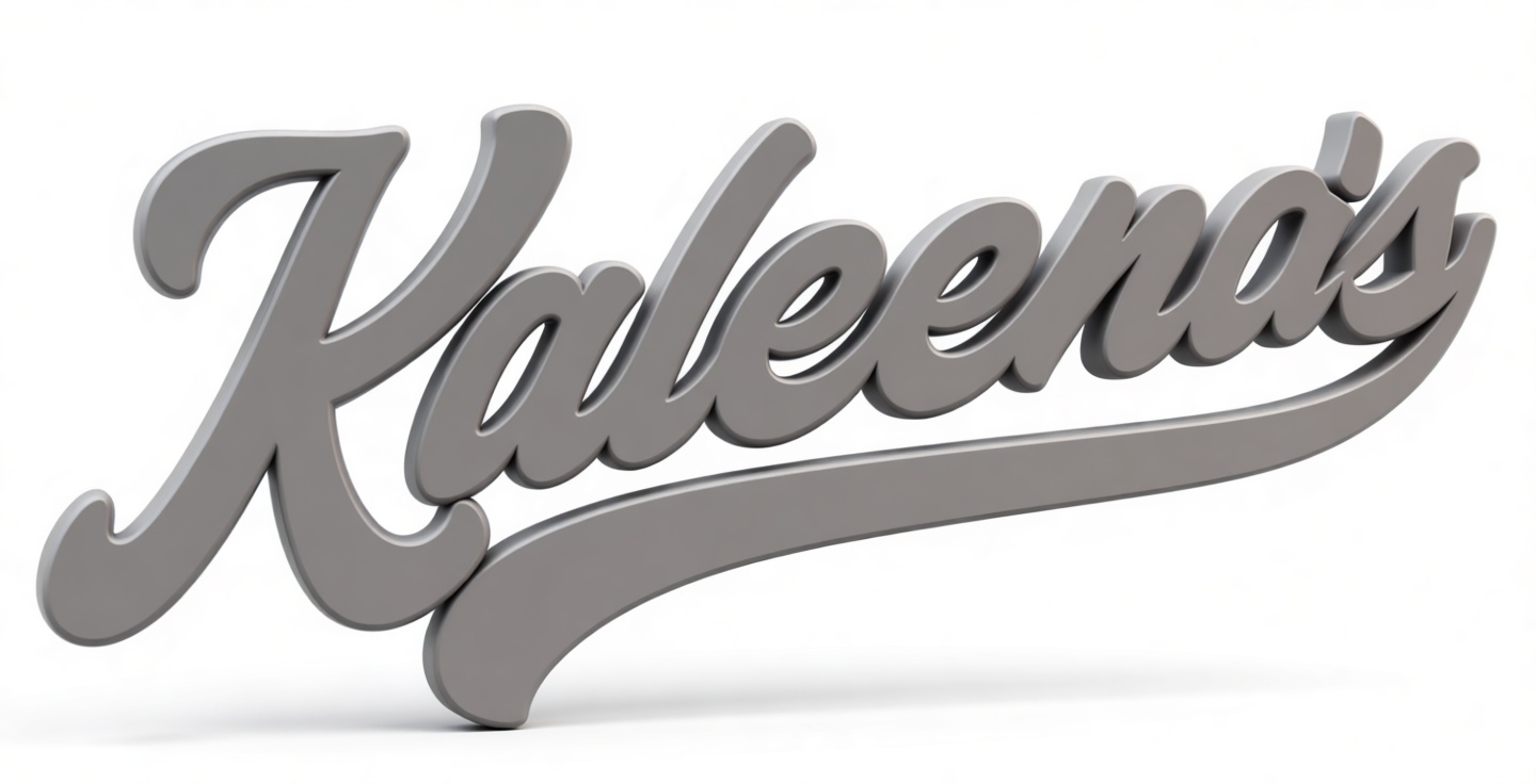 Kaleena's Script Sign free 3D printable STL