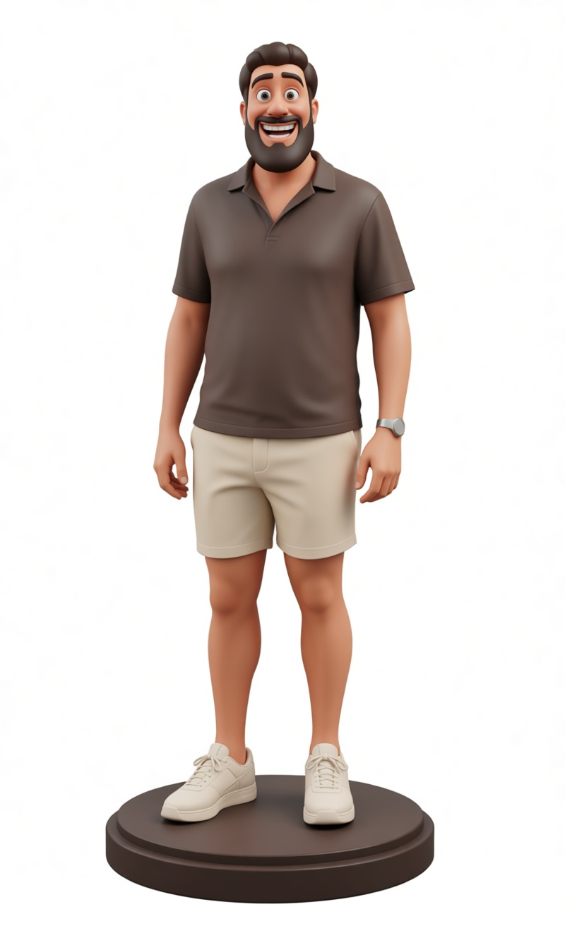 Smiling Man Figurine free 3D printable STL