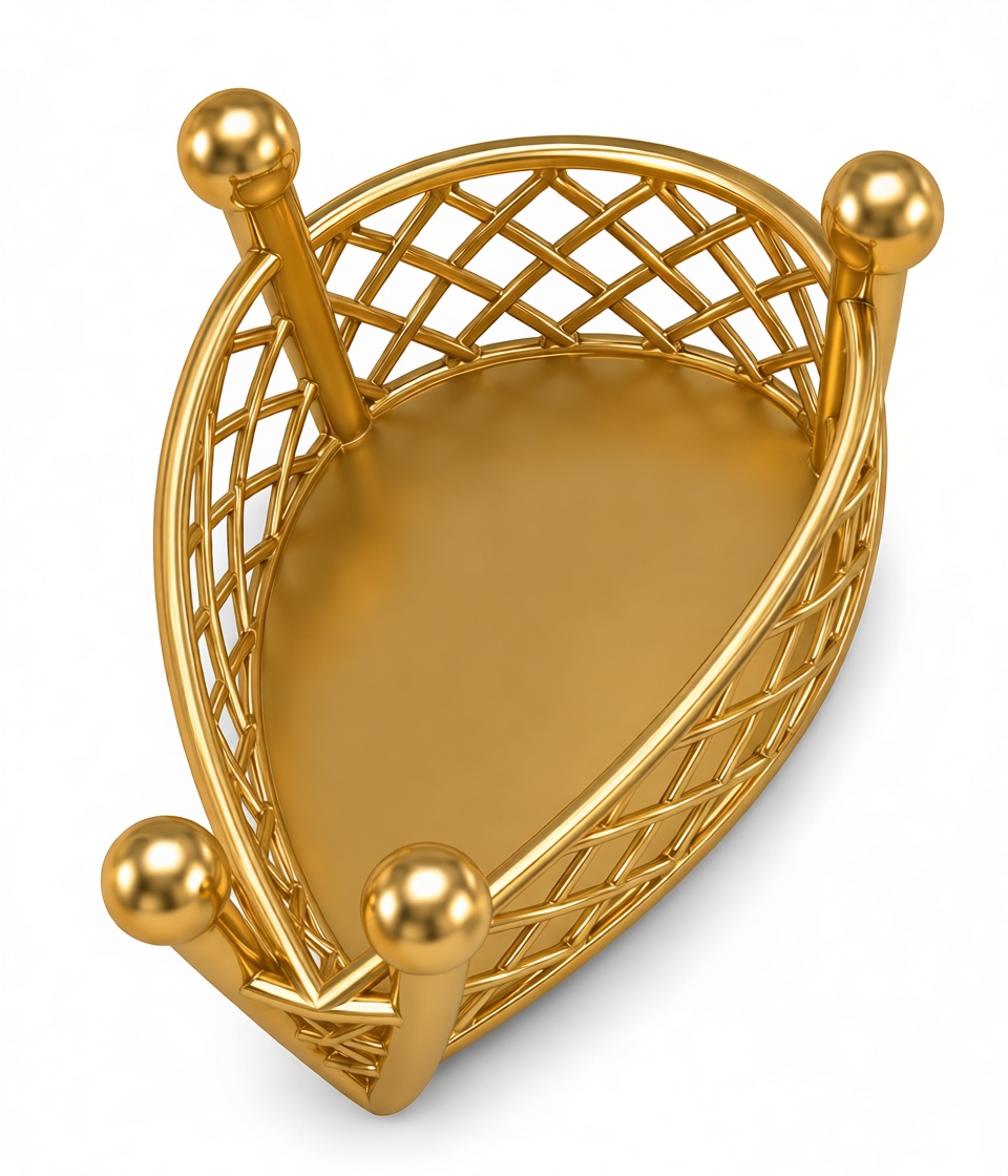 Golden Jewelry Basket free 3D printable STL