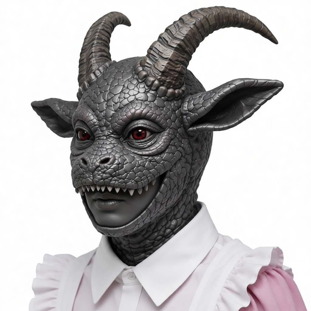 Demonic Goat Mask Figure free 3D printable STL