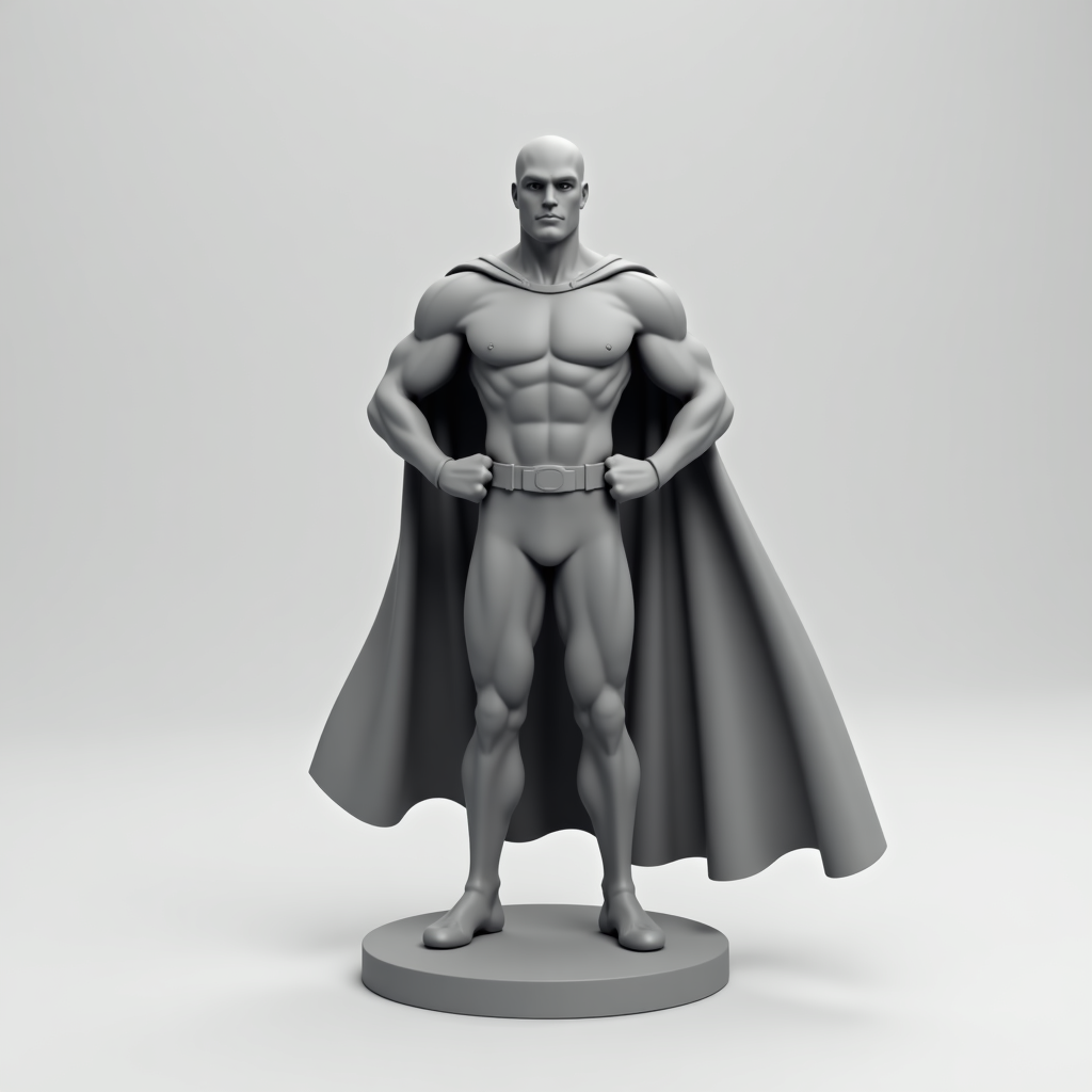 Heroic Superhero Model free 3D printable STL