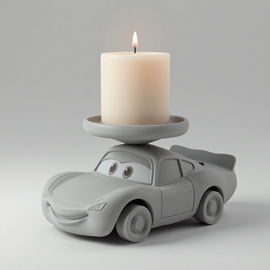 Lightning McQueen Candle Holder free 3D printable STL