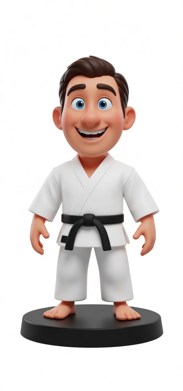 Karate Kid Figurine free 3D printable STL