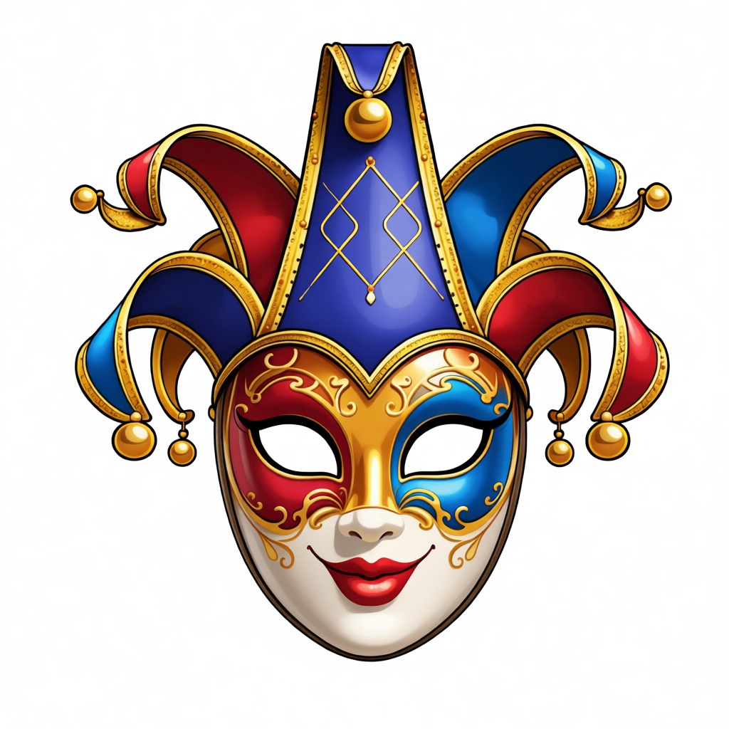 Venetian Jester Mask free 3D printable STL