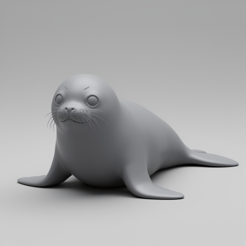 Baby Weddell Seal Figurine free 3D printable STL