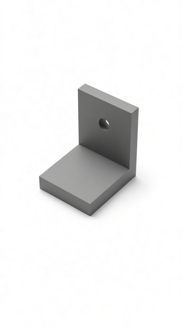 L-Bracket with Hole free 3D printable STL