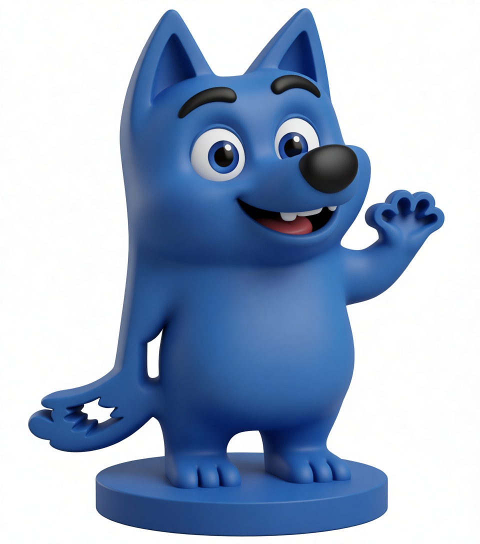 Bluey Dog Figurine free 3D printable STL
