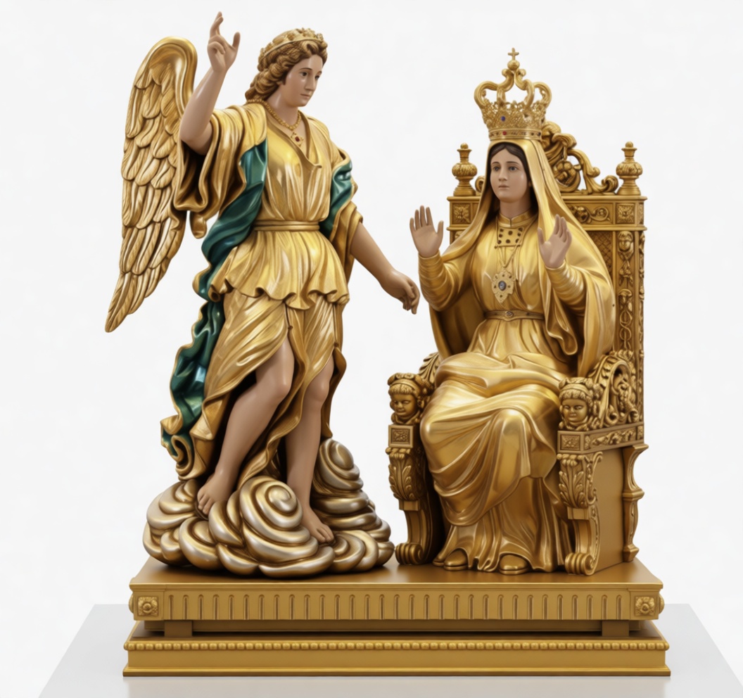 Madonna and Angel Statue free 3D printable STL
