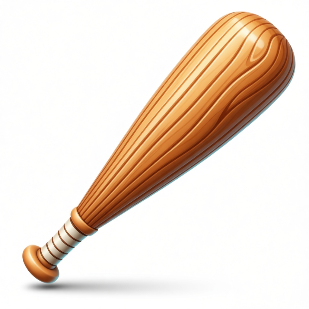 Wooden Baseball Bat Model free 3D printable STL
