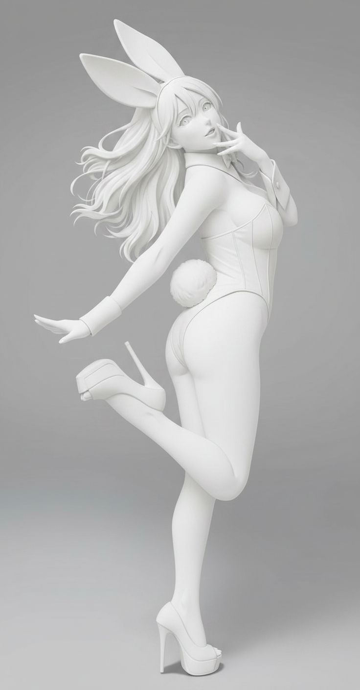 Bunny Girl Figurine free 3D printable STL