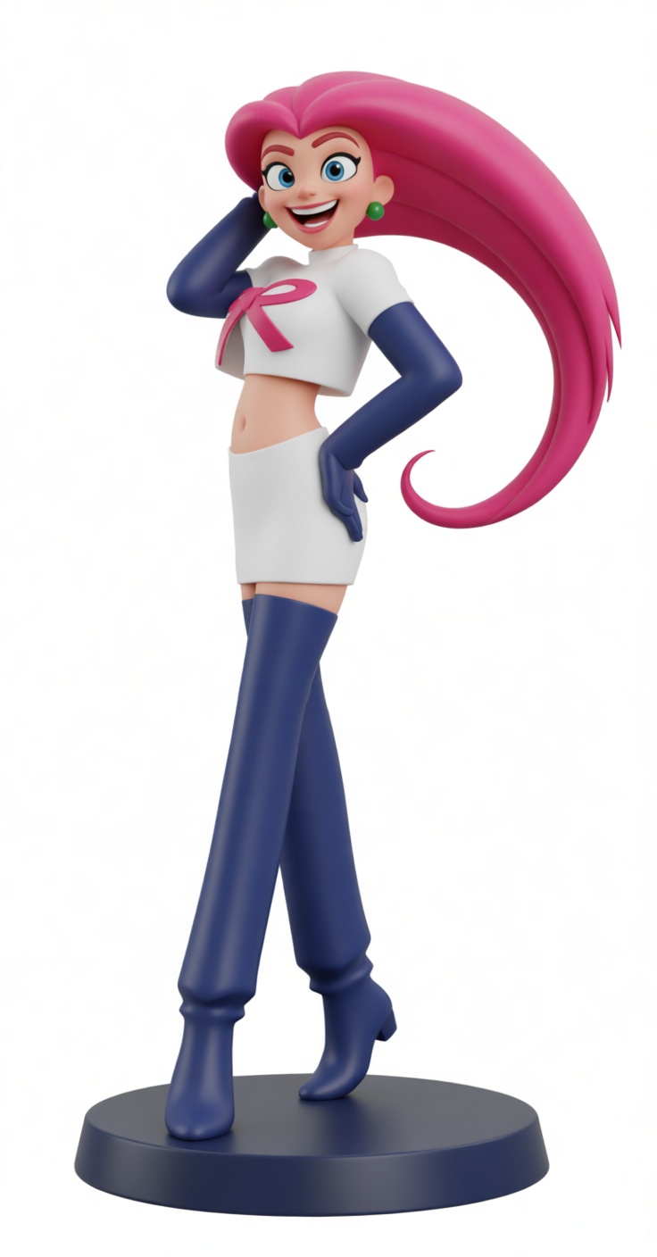 Jessie Pokémon Figurine free 3D printable STL