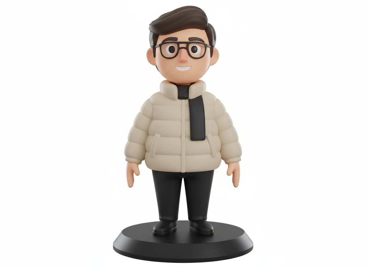 Stylish Cartoon Man Figure free 3D printable STL