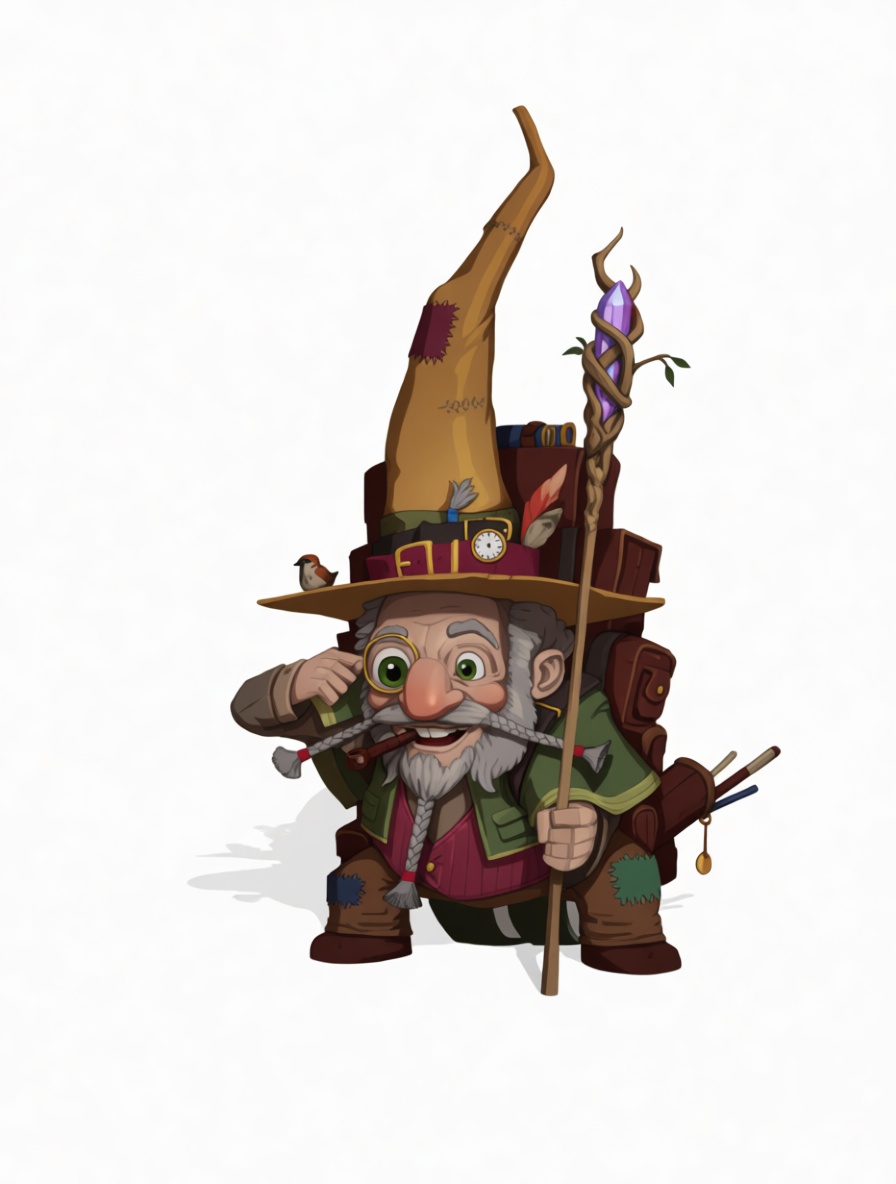 Gnome Wizard Figurine free 3D printable STL