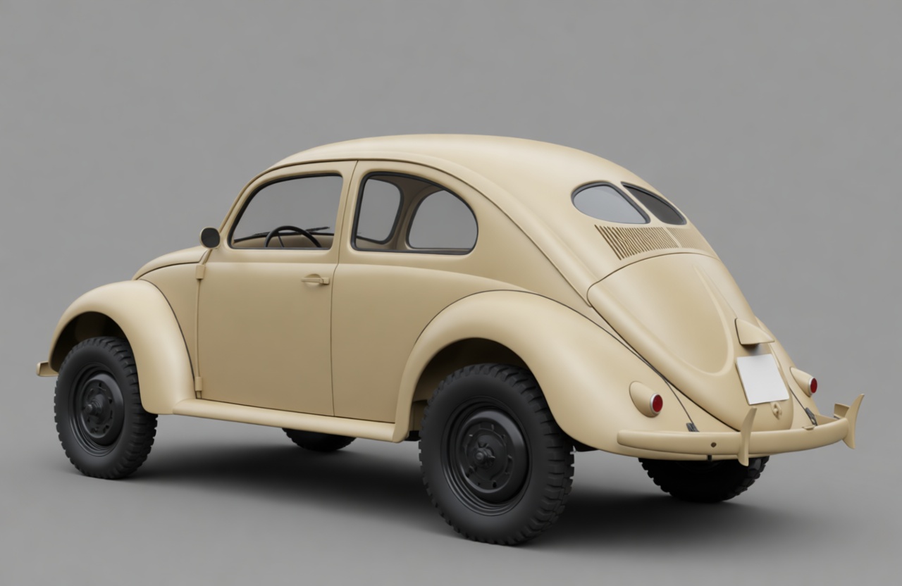 1940 Volkswagen Beetle Model free 3D printable STL