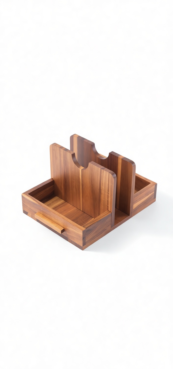 Wooden Desk Organizer free 3D printable STL