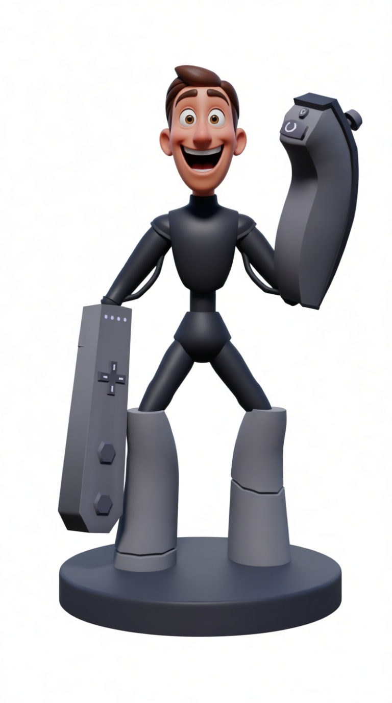 Wii Remote Hero Figurine free 3D printable STL