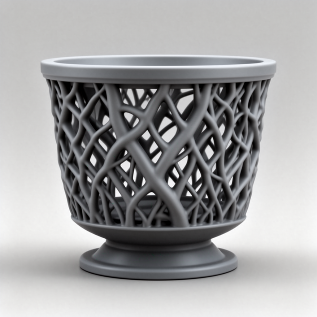 Orchid Pot Sculpture free 3D printable STL