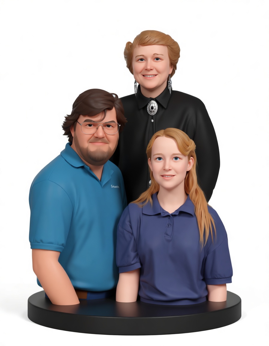 Family Group Bust free 3D printable STL
