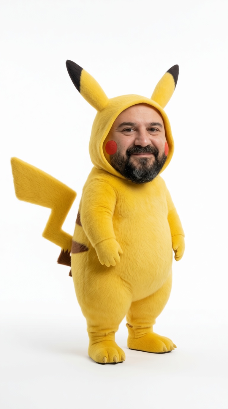 Pikachu Costume Figurine free 3D printable STL