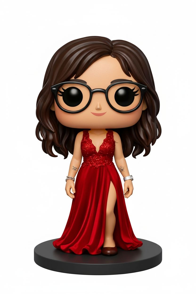 Red Dress Pop Figure free 3D printable STL