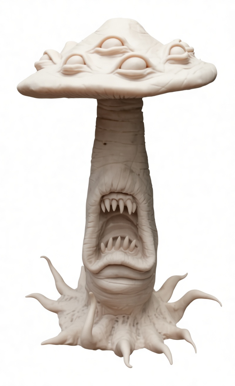 Monster Mushroom Figurine free 3D printable STL