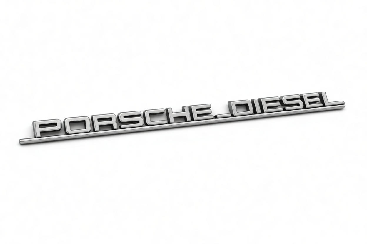 Porsche Diesel Emblem free 3D printable STL