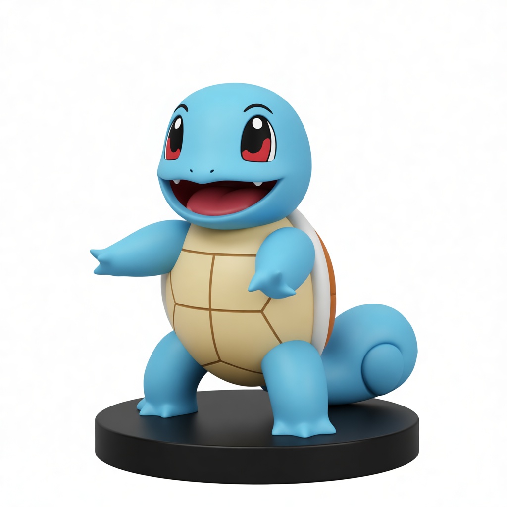 Squirtle Figurine free 3D printable STL