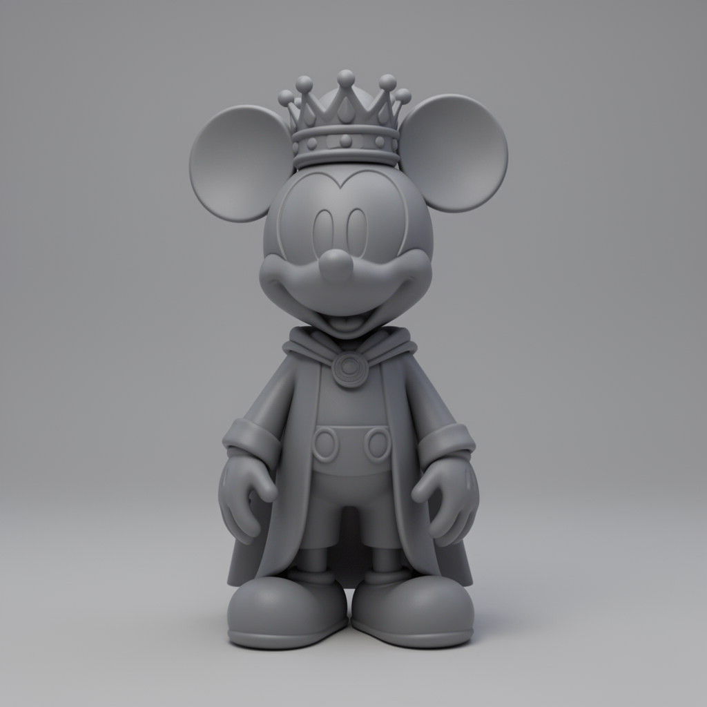 King Mickey Mouse Figurine free 3D printable STL