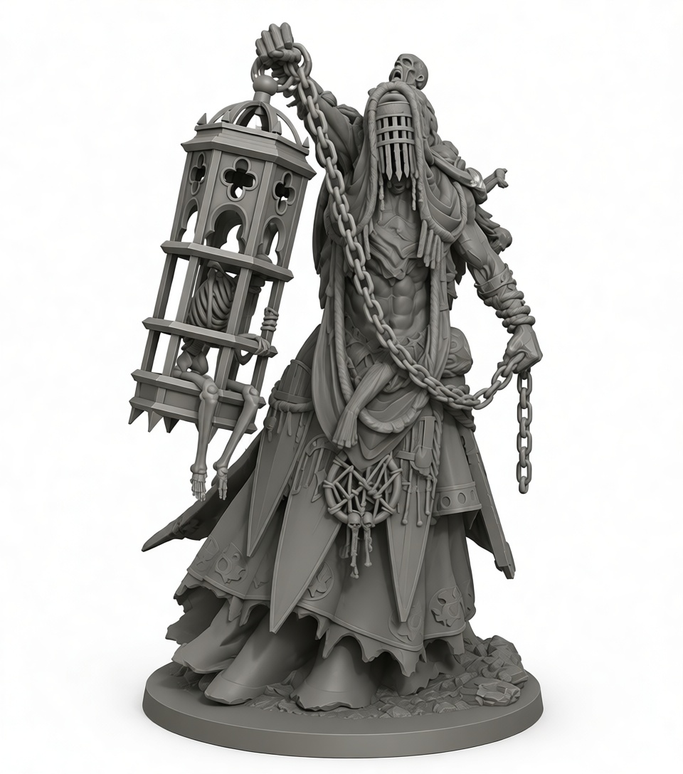 Dark Prisoner Sorcerer Figurine free 3D printable STL