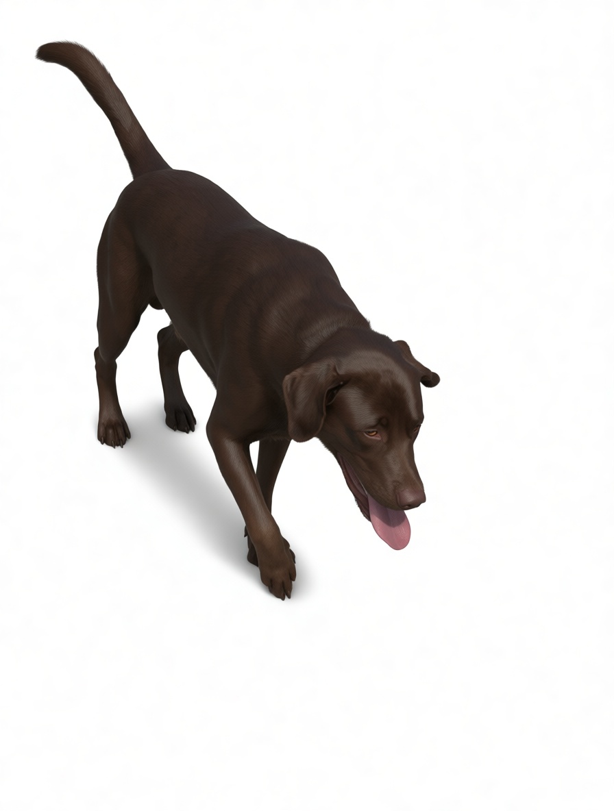 Chocolate Labrador Figurine free 3D printable STL