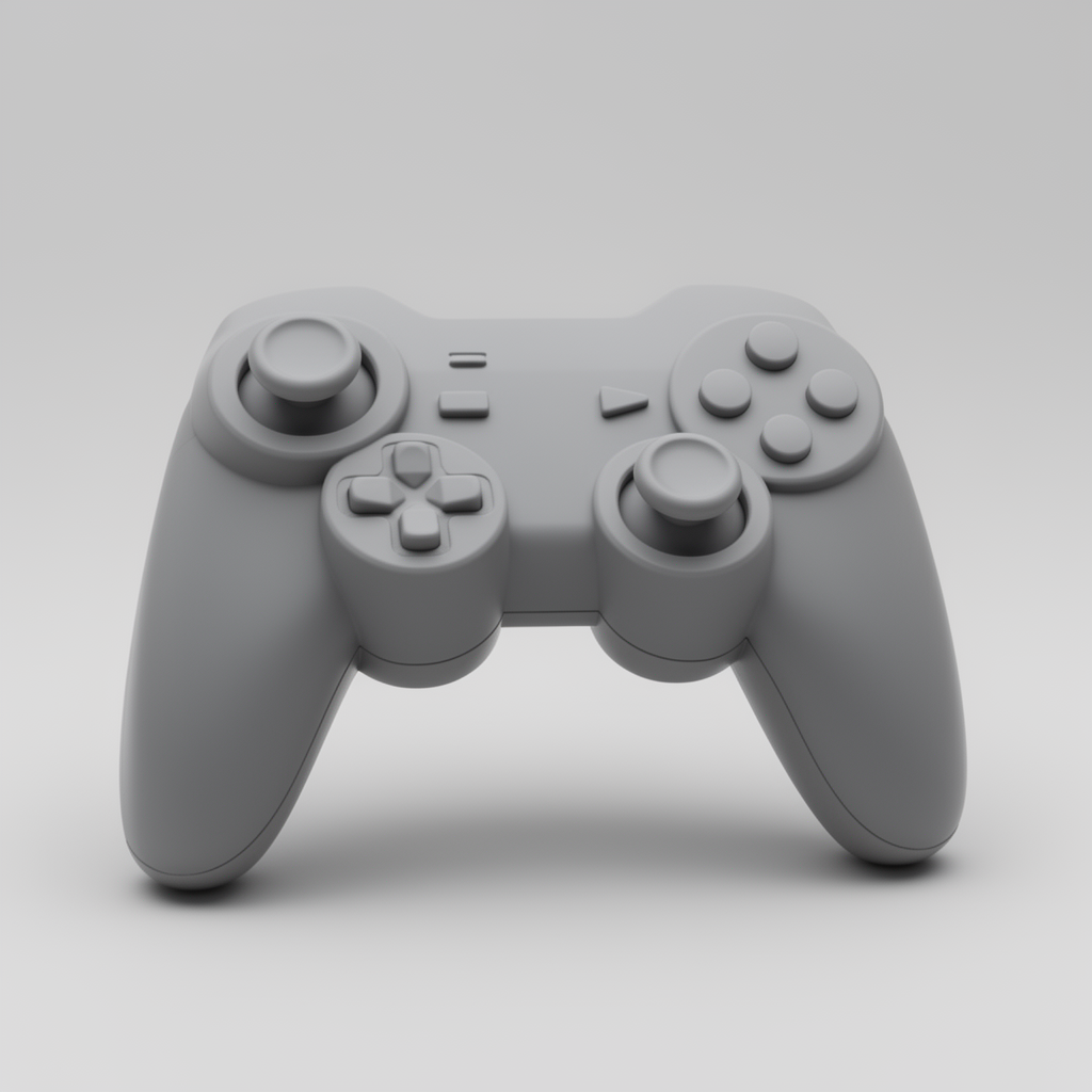 Video Game Controller Model free 3D printable STL