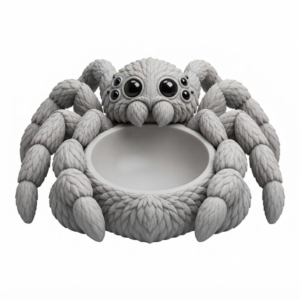 Spider Trinket Holder free 3D printable STL