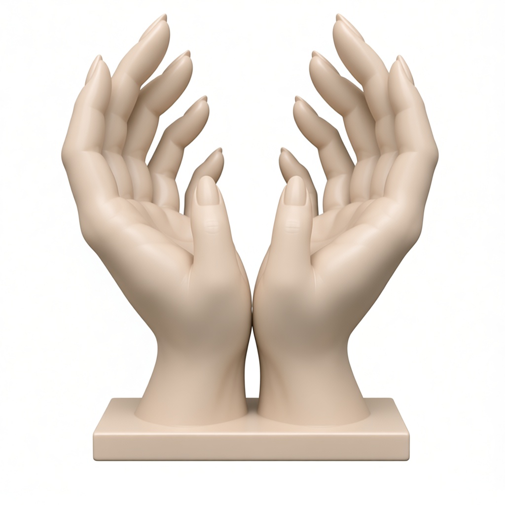 Open Hands Sculpture free 3D printable STL
