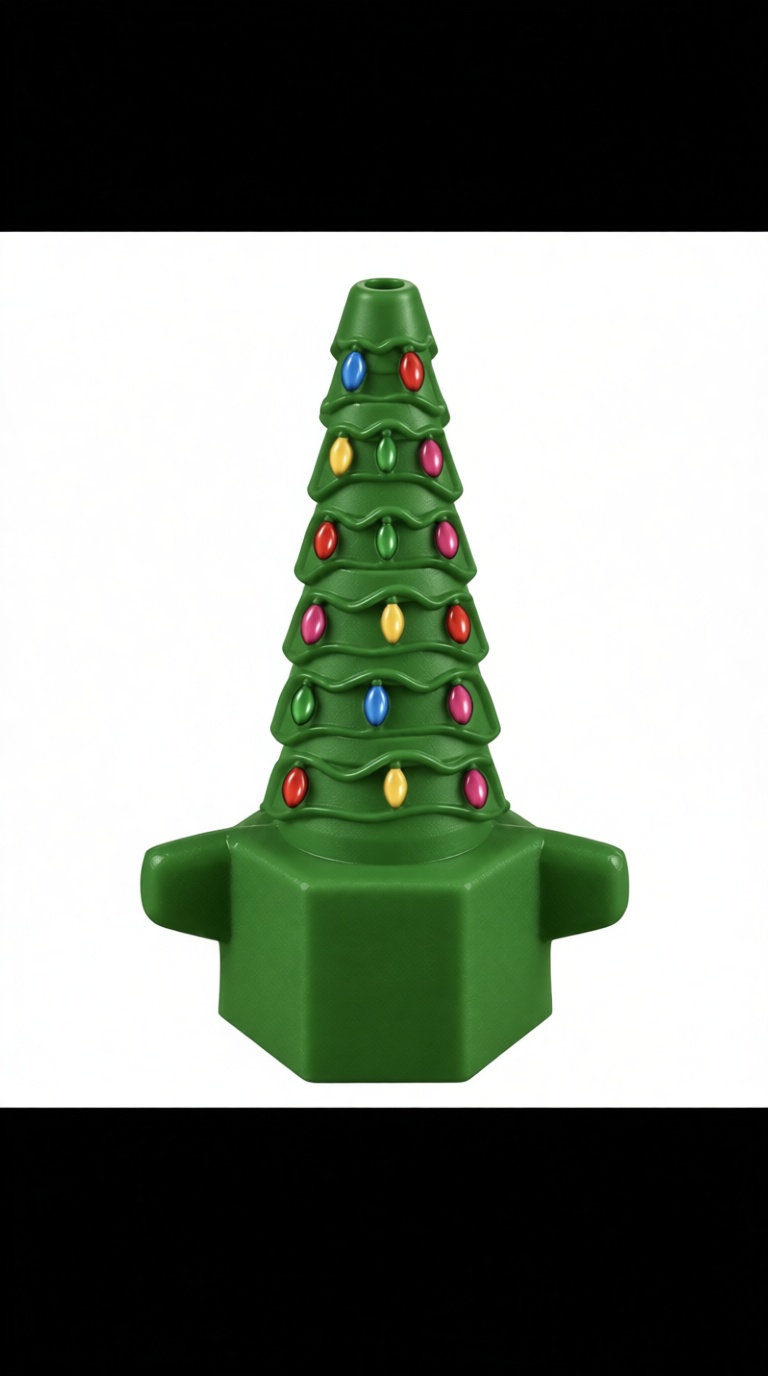 Christmas Tree Candle Holder free 3D printable STL