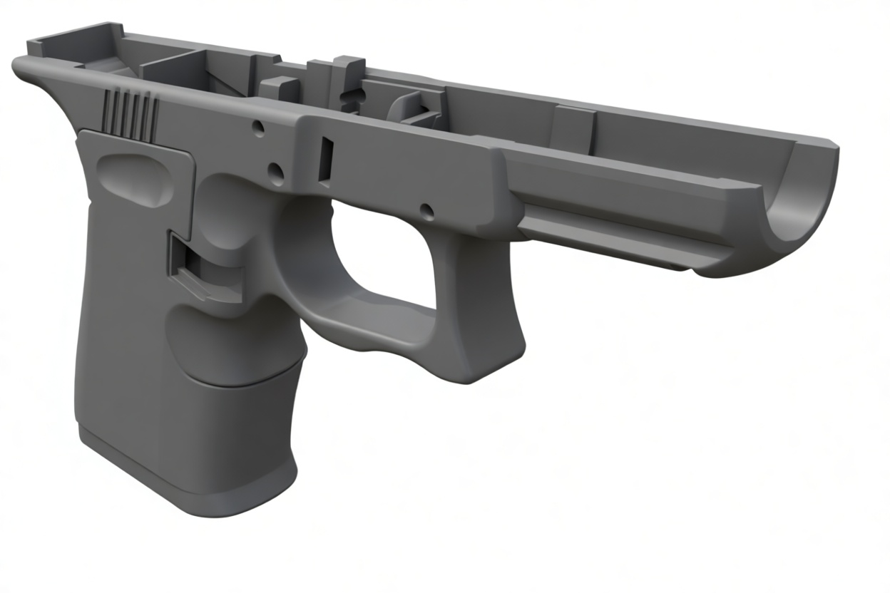 Glock 19 Pistol Frame free 3D printable STL