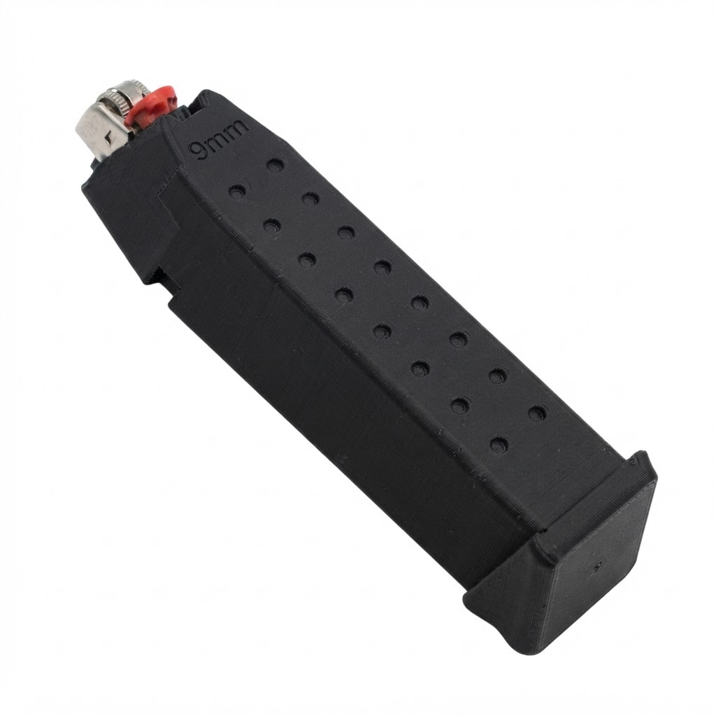 9mm Magazine Lighter Case free 3D printable STL