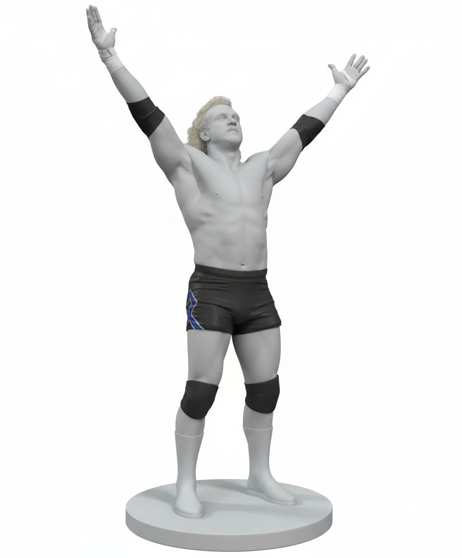 Edge Wrestling Figurine free 3D printable STL
