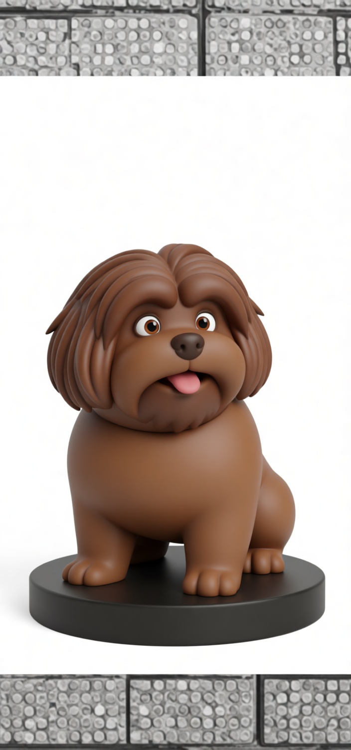Shih Tzu Dog Figurine free 3D printable STL