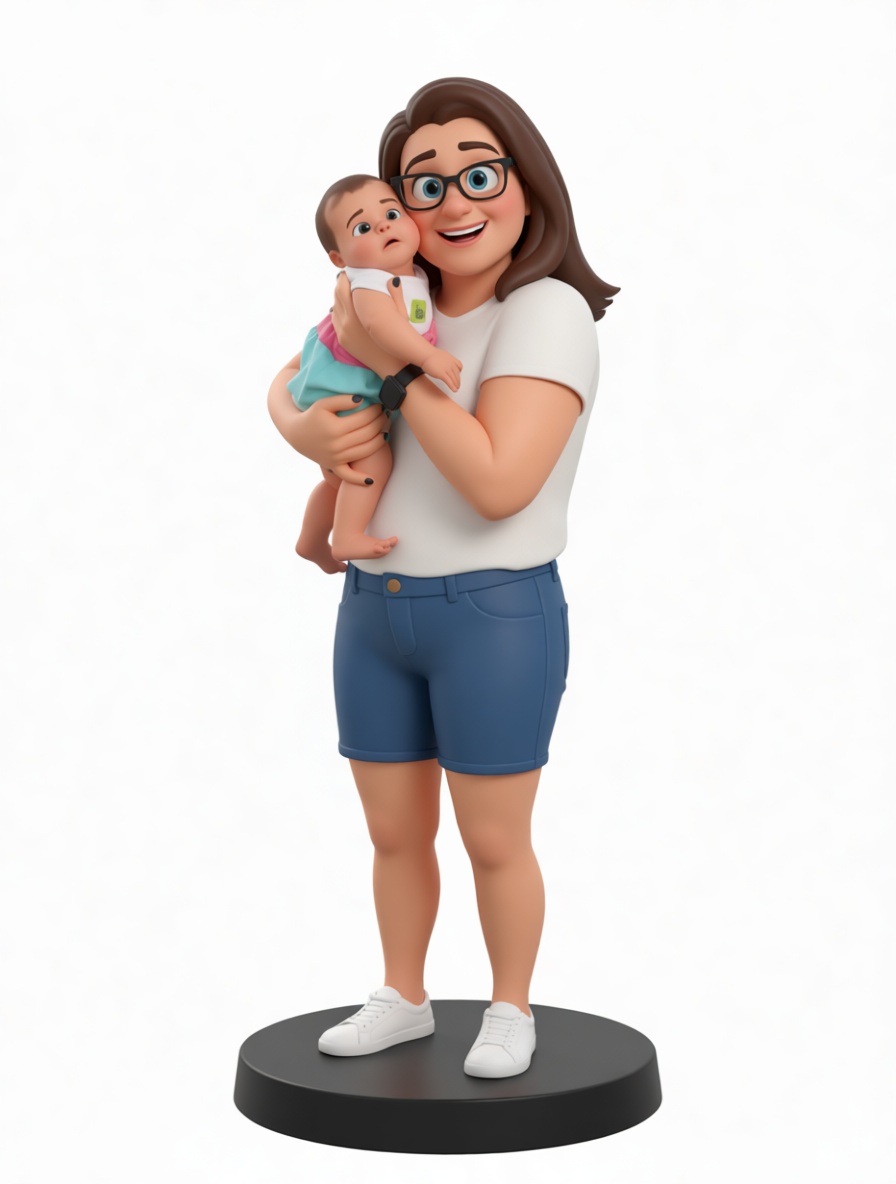Mother Holding Baby Figurine free 3D printable STL