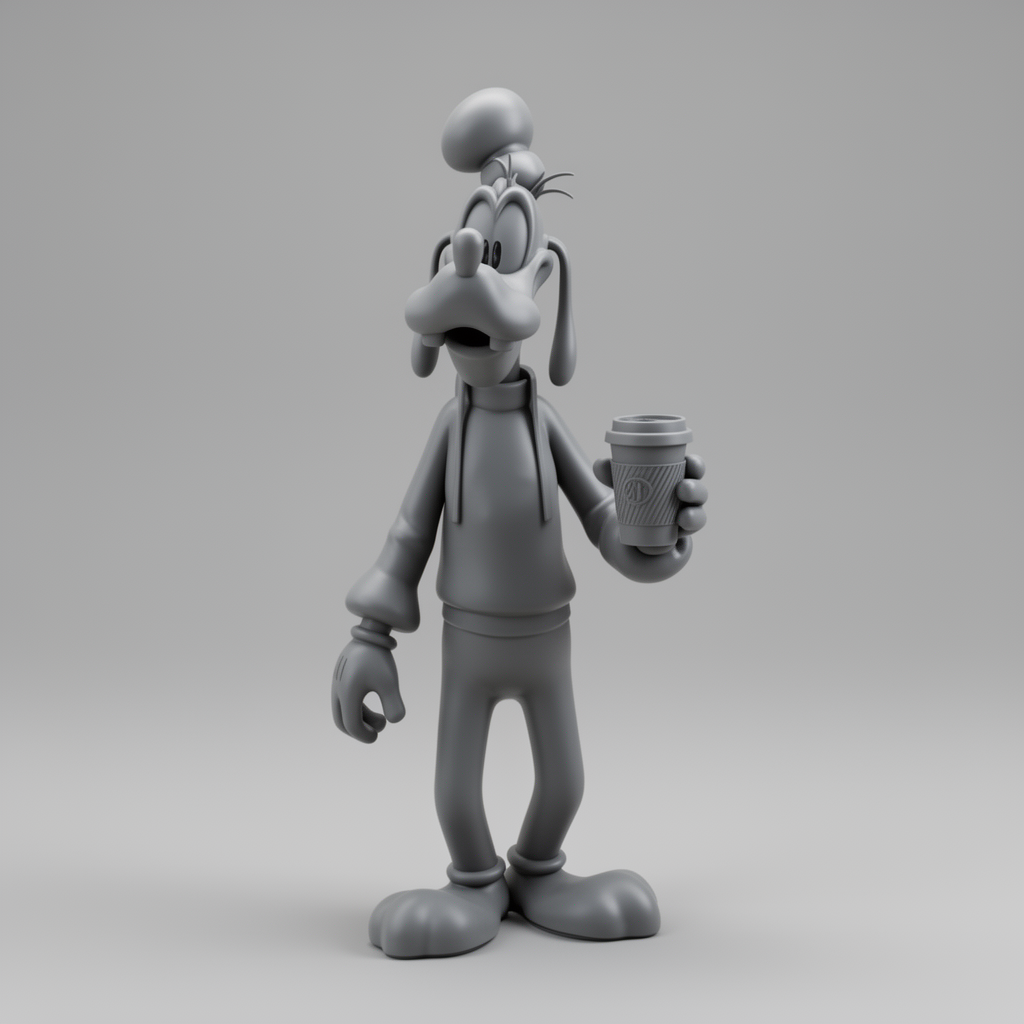 Goofy Coffee Figurine free 3D printable STL